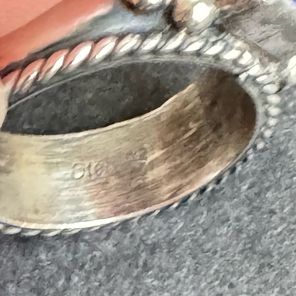 Vintage Lapis Lazuli Ring Sterling Silver Blue Gemstone Band Southwestern Size 6 - Picture 10 of 12